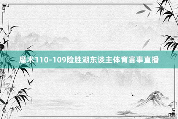 魔术110-109险胜湖东谈主体育赛事直播