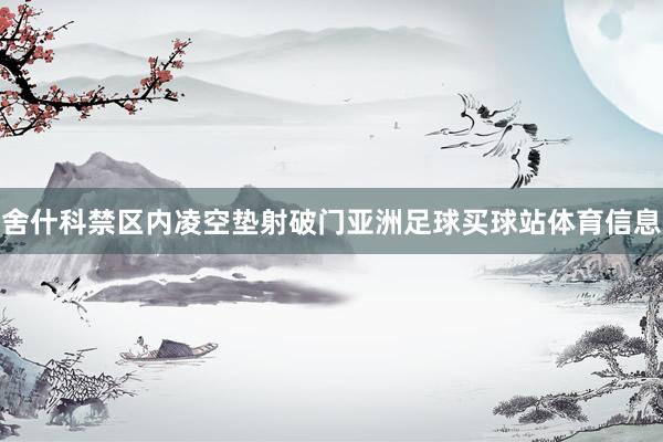舍什科禁区内凌空垫射破门亚洲足球买球站体育信息